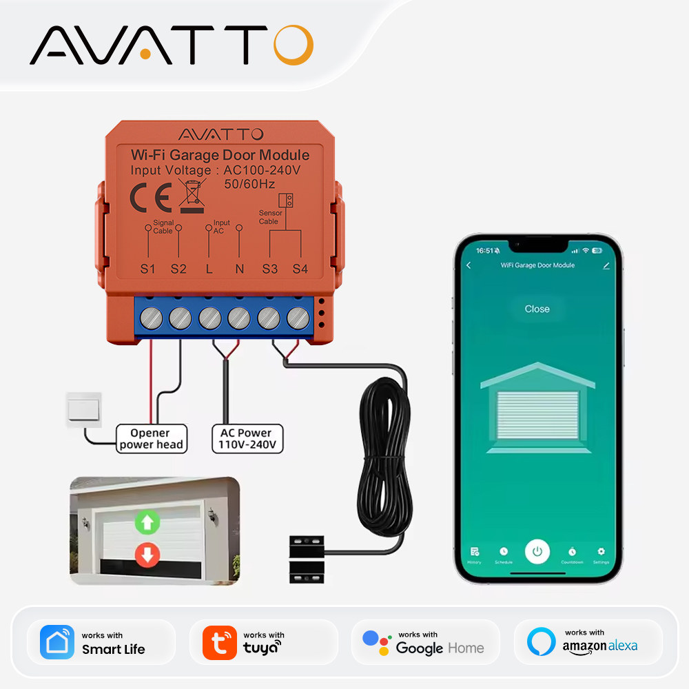 Smart Home Voice Assistant - 아바토 와이파이 차고 문 개폐기 스마트