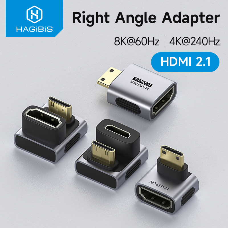 Smart Home Tablet - 하기비스 미니 HDMI-HDMI 어댑터 직각 90도