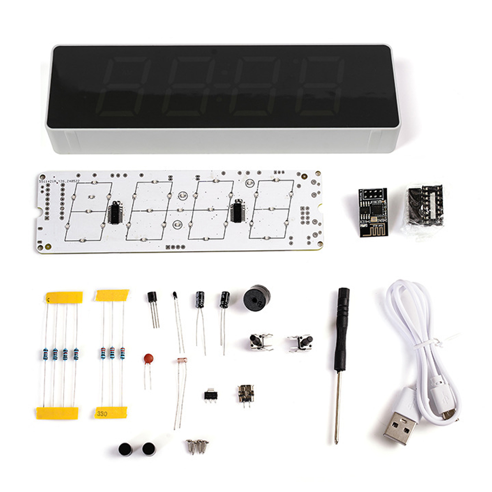 Smart Home Esp8266 - IoT 다채로운 와이파이 시계 키트, 지능형