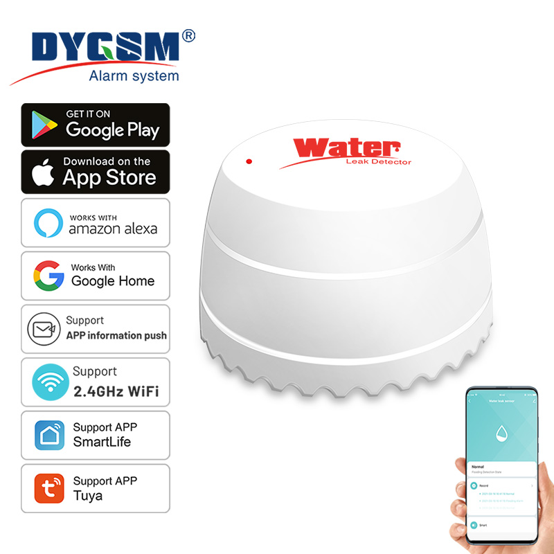 Wifi Water Leak Detector - Tuya WiFi 누수 감지기 홍수 센서