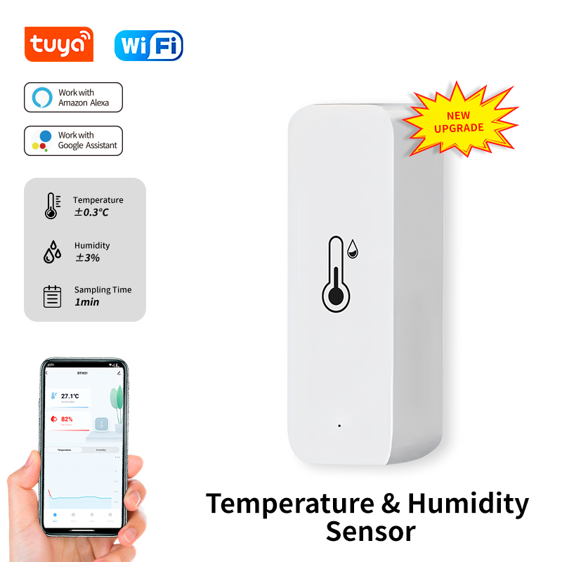 Smart Home Voice Assistant - Tuya WiFi 온도 및 습도 센서