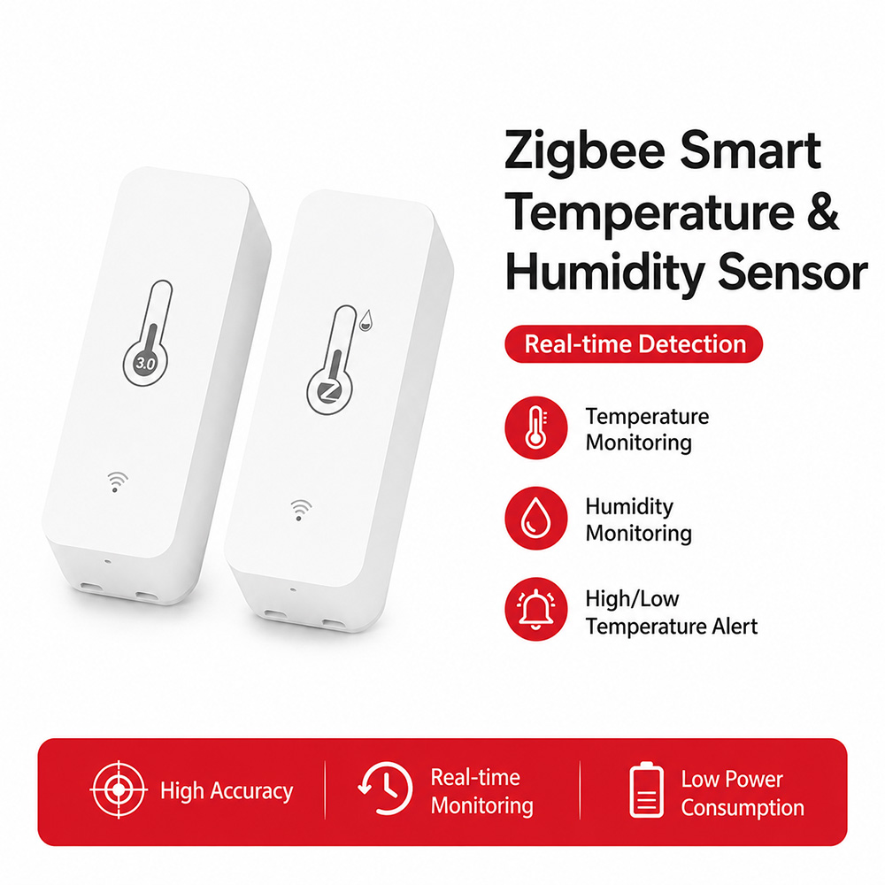 Smart Home Tablet - Zigbee 온도 습도 센서 스마트 온도계