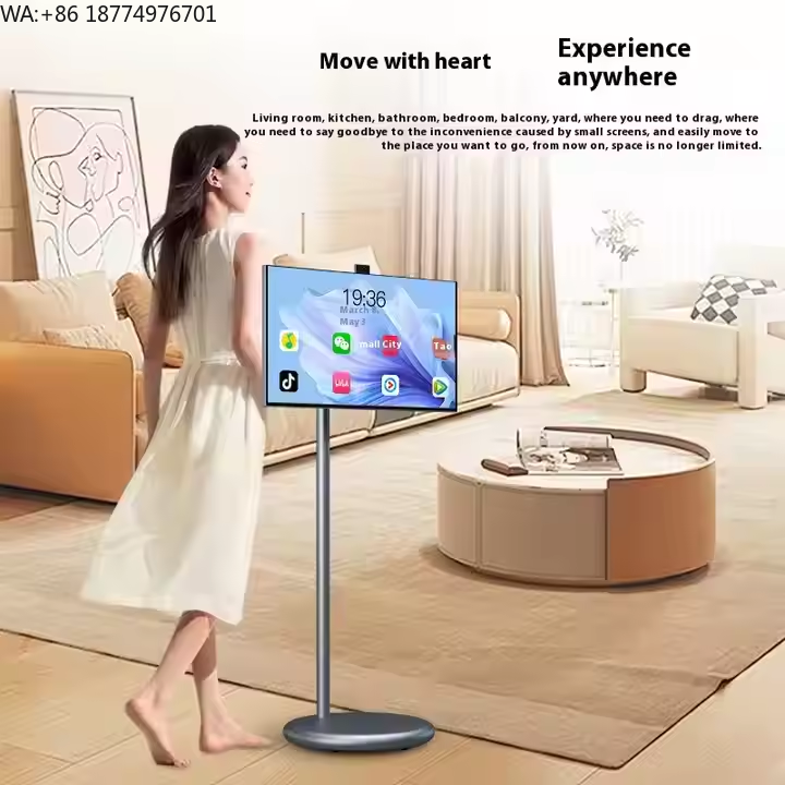 Smart Home Office - 24인치 안드로이드 12 휴대용 LCD TV