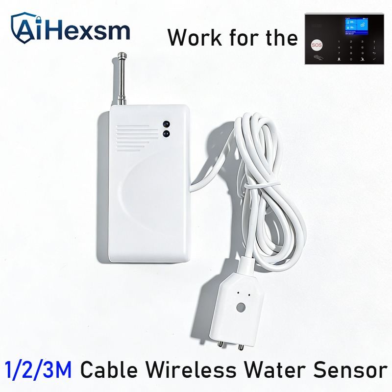 Wifi Water Leak Detector - 1/2/3미터 무선 433MHz 누수 경보 센서