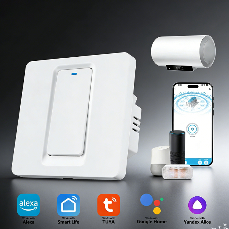 Smart Home Matter - 스마트 온수기 스위치/WiFi&블루투스 터치 컨트롤은 Alexa/Google
