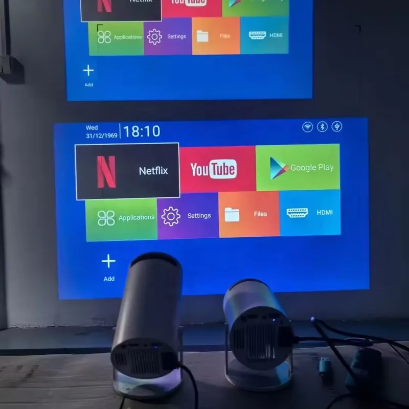 Smart Home Tablet - 최신 HY300 프로 스마트 프로젝터 자동