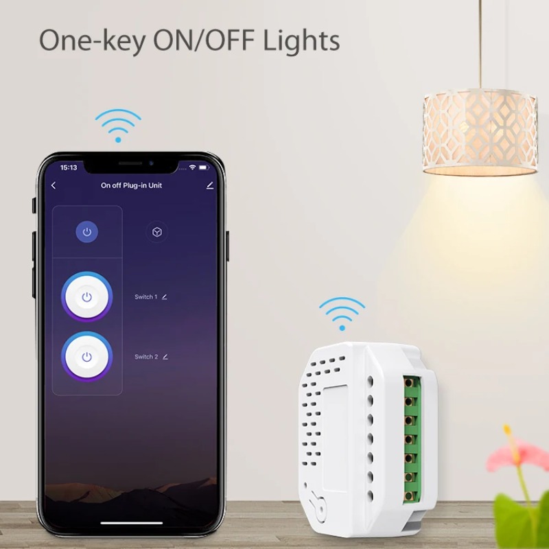 Smart Home Matter - Matter 라이트 스위치 모듈 2Gang Relay