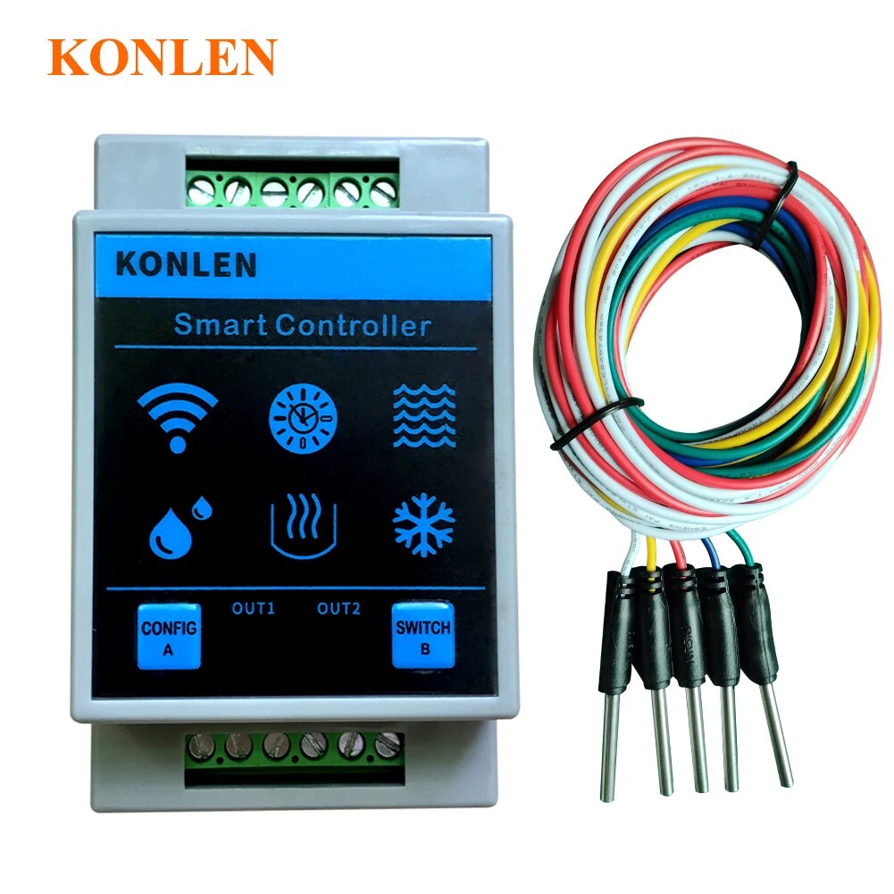 Wifi Water Leak Detector - KONLEN 투야 수위 센서 와이파이 컨트롤러,