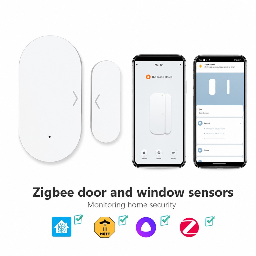 Smart Home Tablet - Zigbee 3.0 도어 윈도우 센서 자기