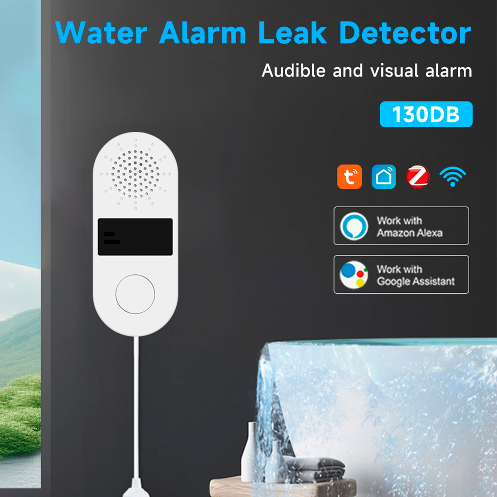 Wifi Water Leak Detector - 투야 와이파이 누수 감지기, 소리 및