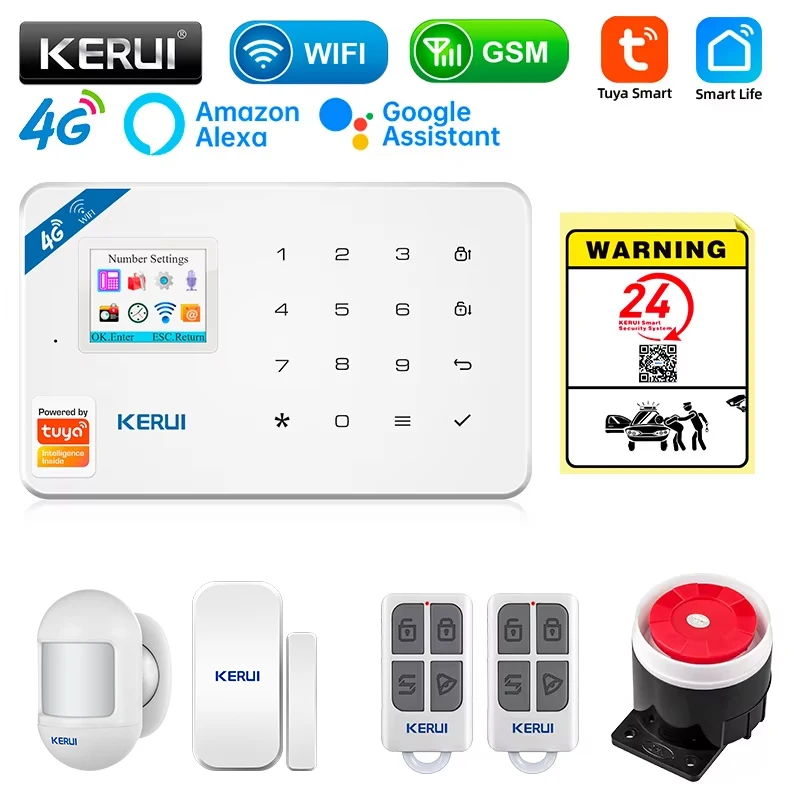 Smart Home Vimar - KERUI 보안 경보 시스템 키트 W184