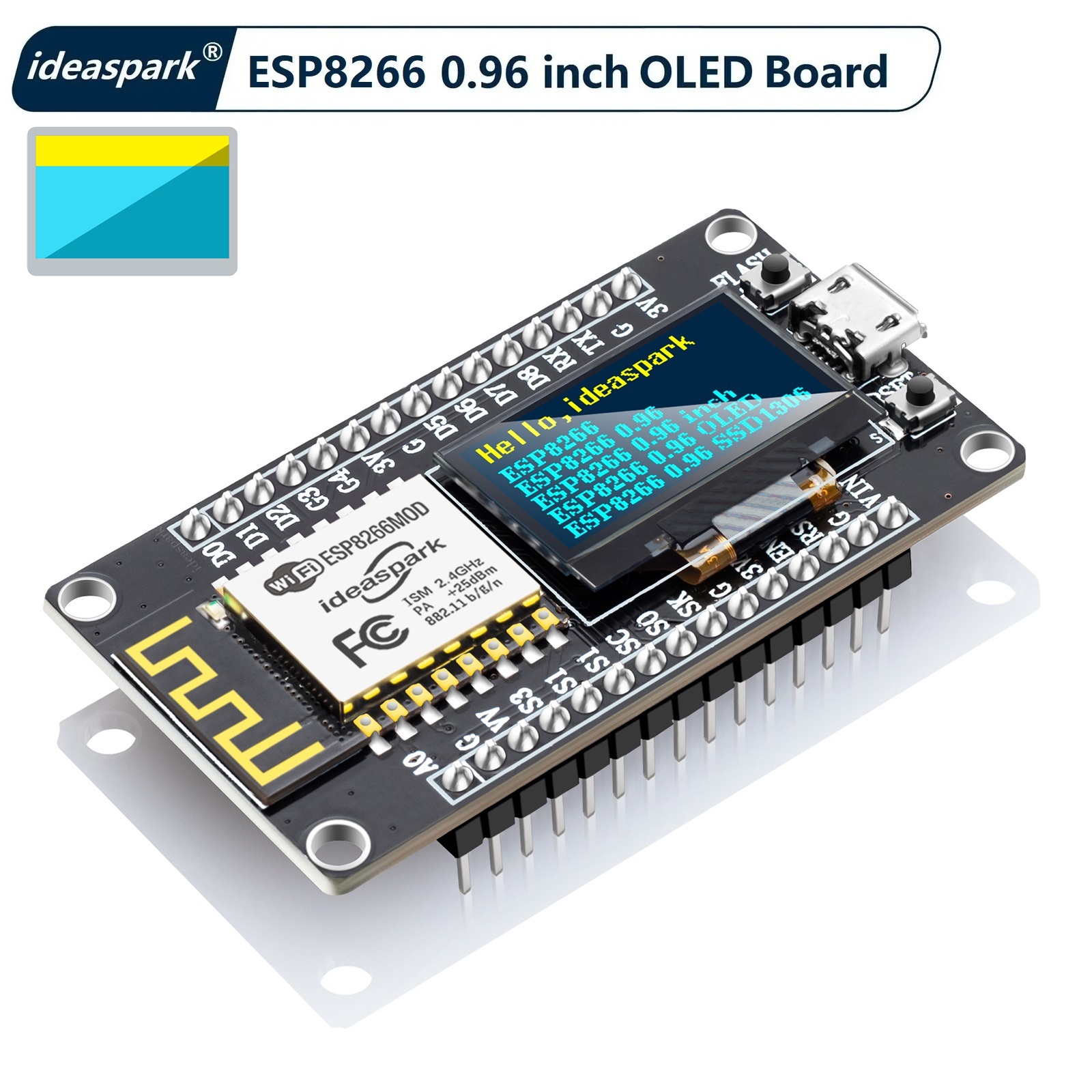Smart Home Esp8266 - 0.96'' OLED 디스플레이, CH-340, ESP-12E WiFi