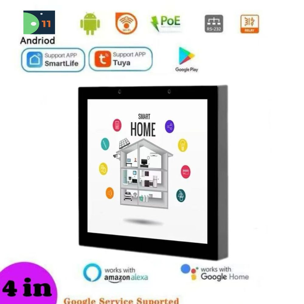 Smart Home Tablet - 2025 새로운 4 인치 POE 태블릿