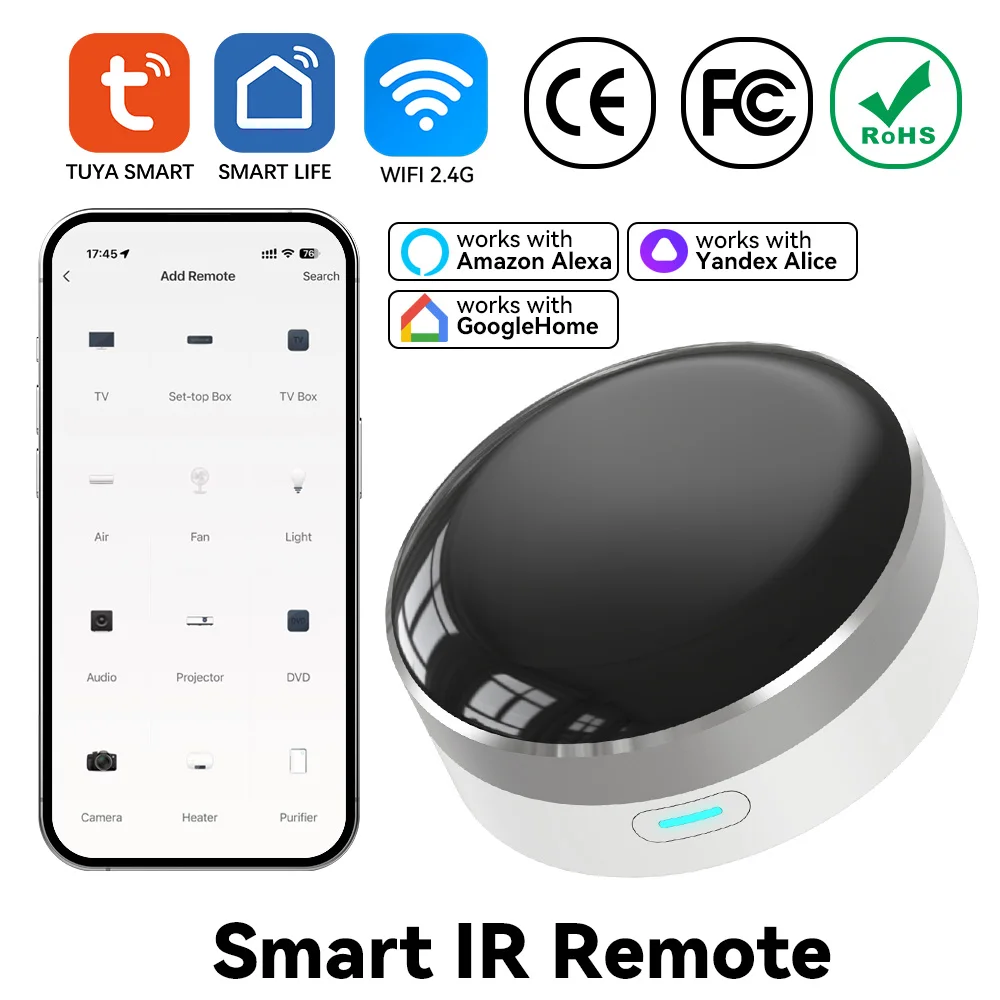 Smart Home Voice Assistant - YFK WiFi 스마트 IR 블래스터 범용