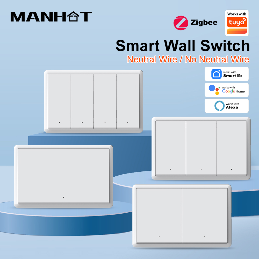 Smart Light Switch - MANHOT ZigBee3.0 스마트 스위치 중성선 없음
