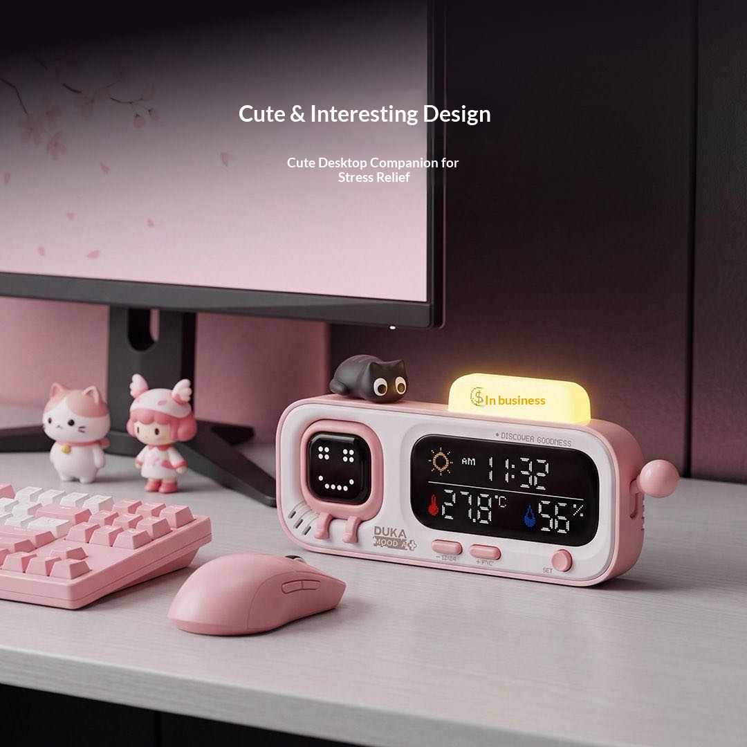 DUKA MOODA 스마트 데스크탑 온도 습도 시계 전 - Smart Home Office 리뷰 및 가격