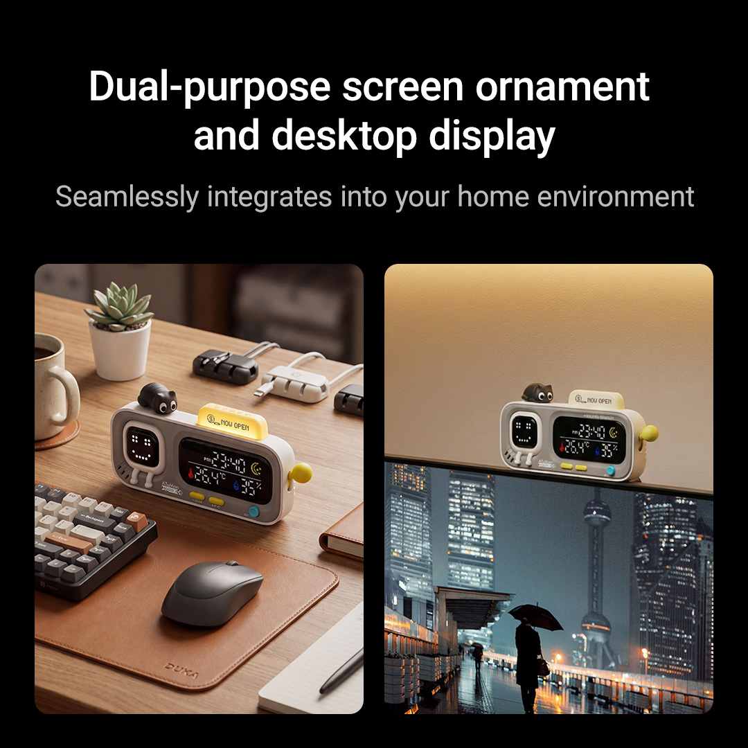 DUKA MOODA 스마트 데스크탑 온도 습도 시계 전 - Smart Home Office 리뷰 및 가격