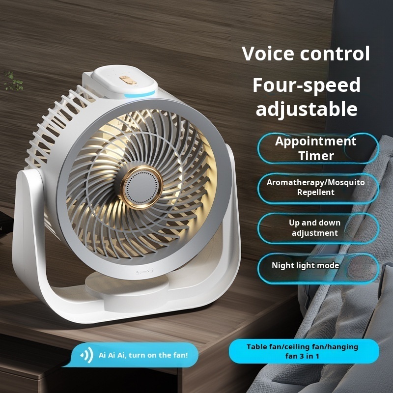 스마트 데스크 팬 음성 활성화 야간 조명 4단 속도 조 - Smart Home Office 리뷰 및 가격