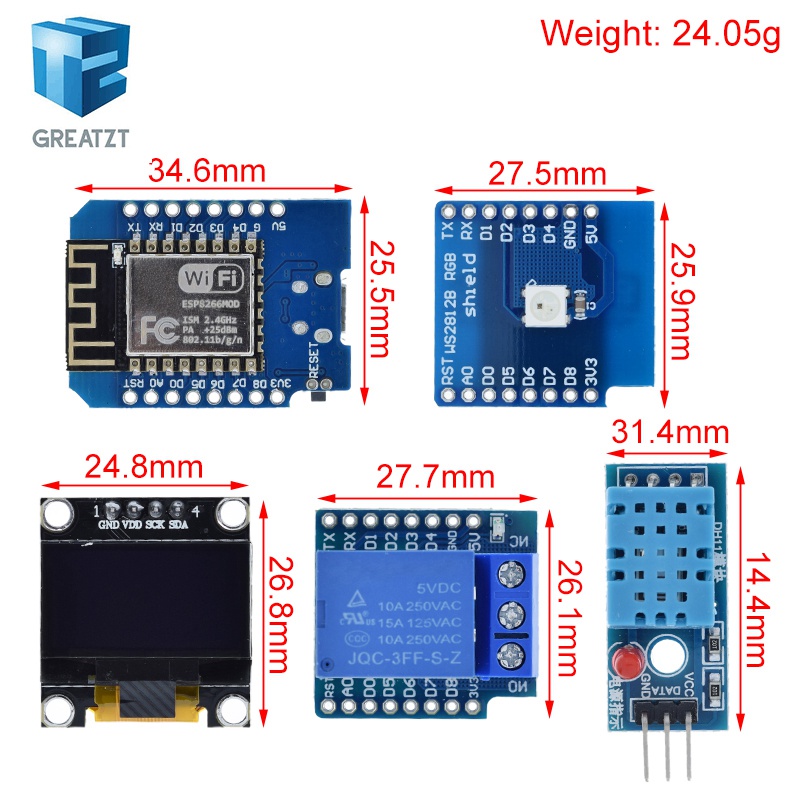 WeMos D1 Mini ESP8266 ESP-12F  - Smart Home Esp8266 리뷰 및 가격