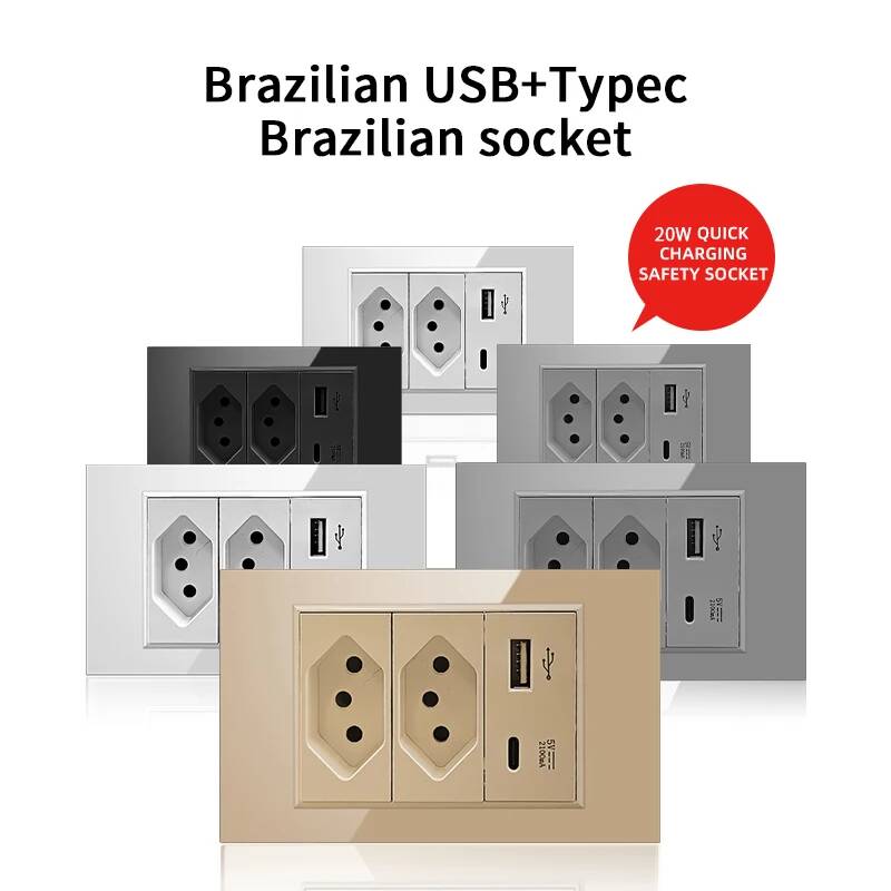 Herepow 브라질 표준 듀얼 USB 벽면 소켓 Ty - Smart Home Utilities 리뷰 및 가격