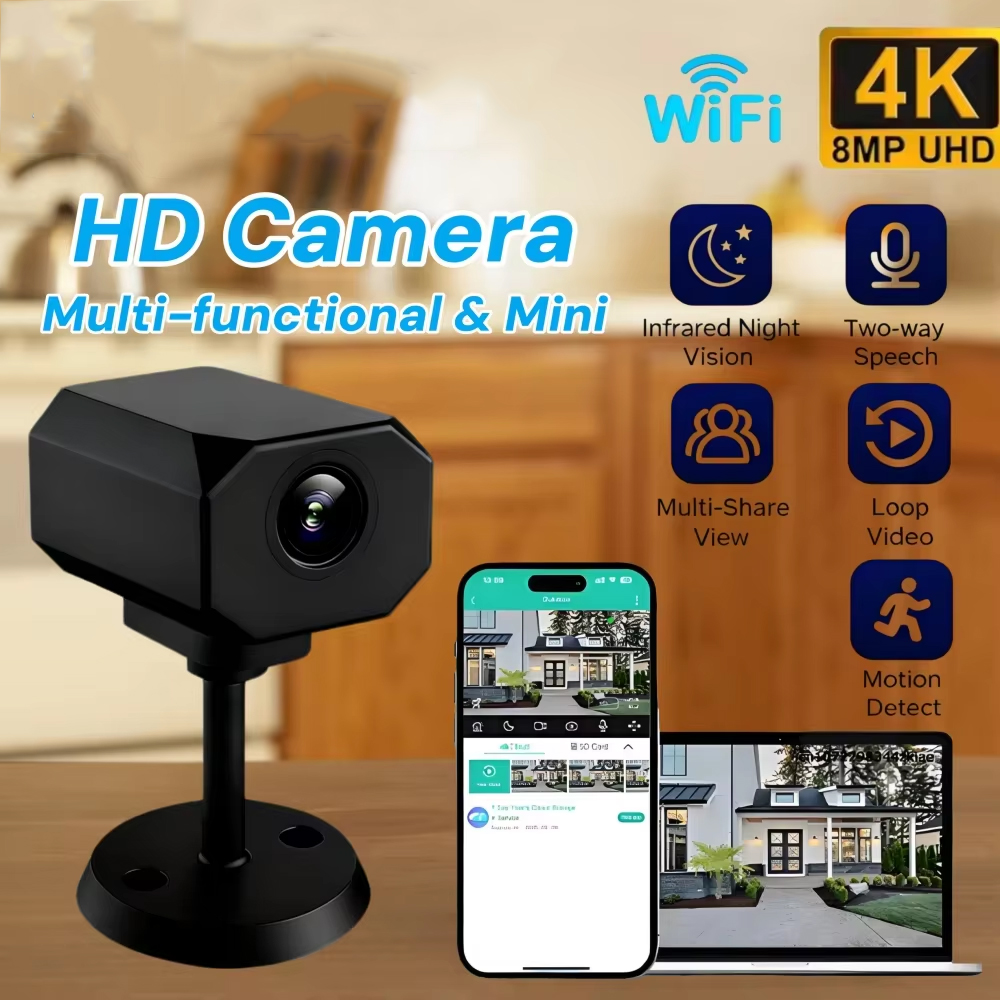 4K HD WiFi 보안 카메라, 가정용 미니 스마트  - Smart Home Security 리뷰 및 가격