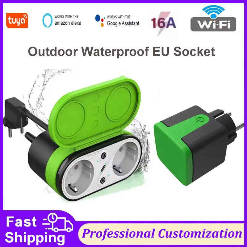 투야 EU 16A 와이파이 스마트 실외 플러그 스위치  - Tuya Wifi Socket 리뷰 및 가격