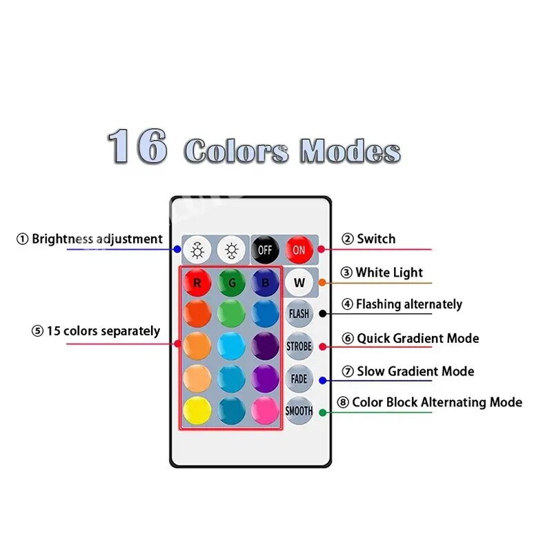 16 색 RGB 전구 LED 여러 가지 빛깔의 전구 E - Voice Control Light Bulb 리뷰 및 가격