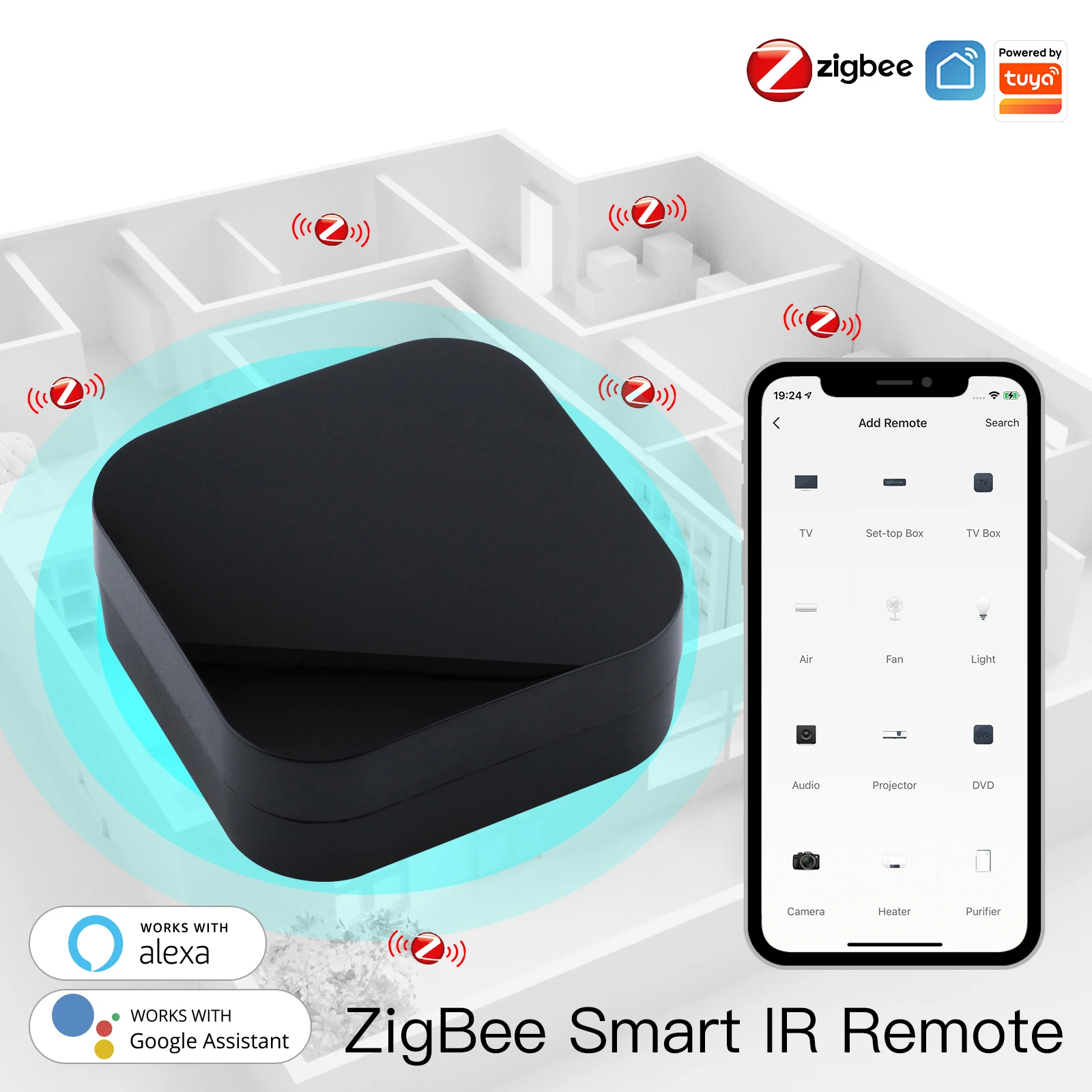 지그비 스마트 IR 리모컨, 범용 무선 리모컨, 스마트 - Smart Home Orvibo 리뷰 및 가격