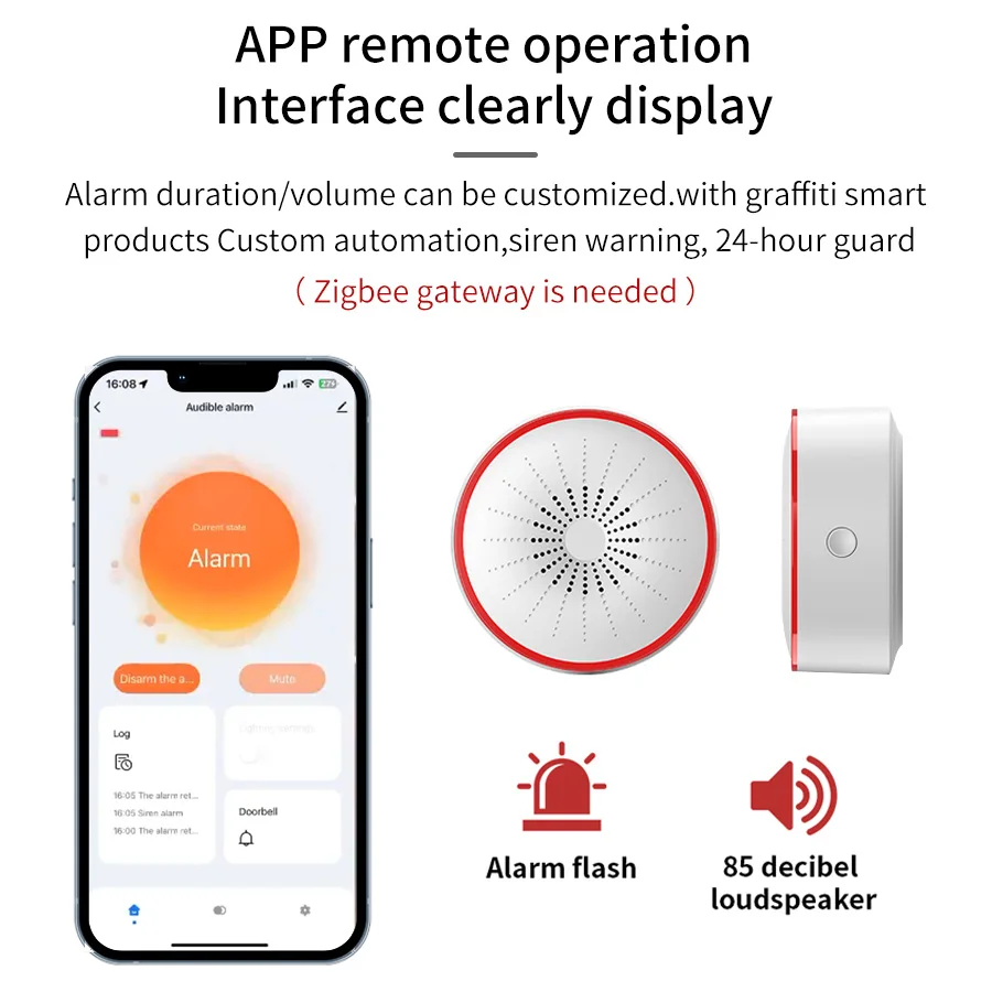 Tuya WiFi ZigBee 스마트 알람 사이렌 지능 - Smart Home Voice Assistant 리뷰 및 가격