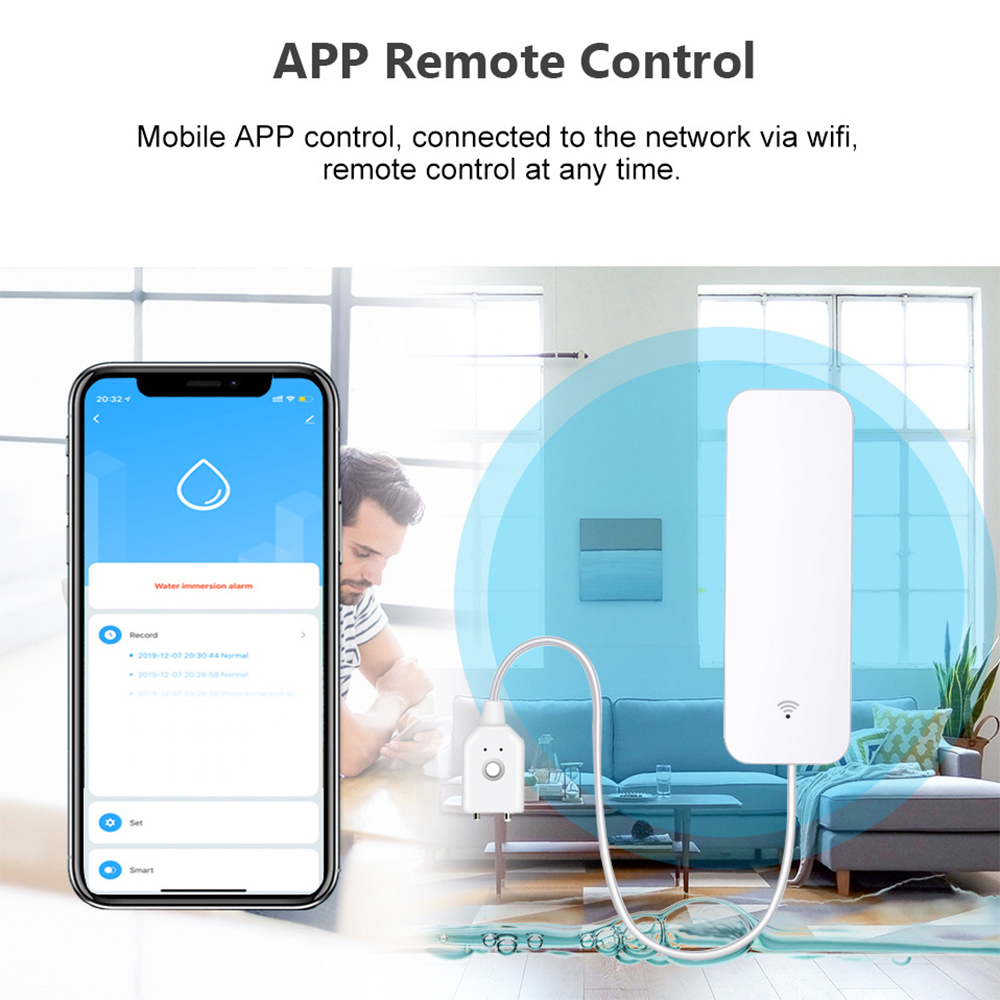 Tuya WiFi 누수 센서, 누수 감지기, Smart - Wifi Water Leak Detector 리뷰 및 가격