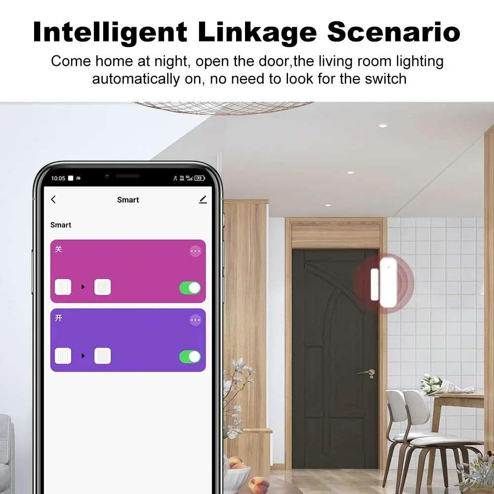 Zigbee3.0 도어 윈도우 도난 방지 센서 무선 자 - Smart Home Voice Assistant 리뷰 및 가격