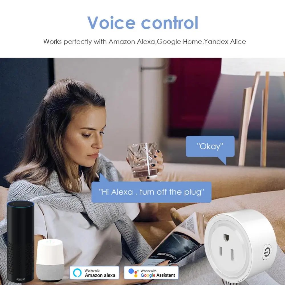 Tuya 스마트 Wifi 플러그 미국 표준 무선 콘센트 - Smart Home Utilities 리뷰 및 가격