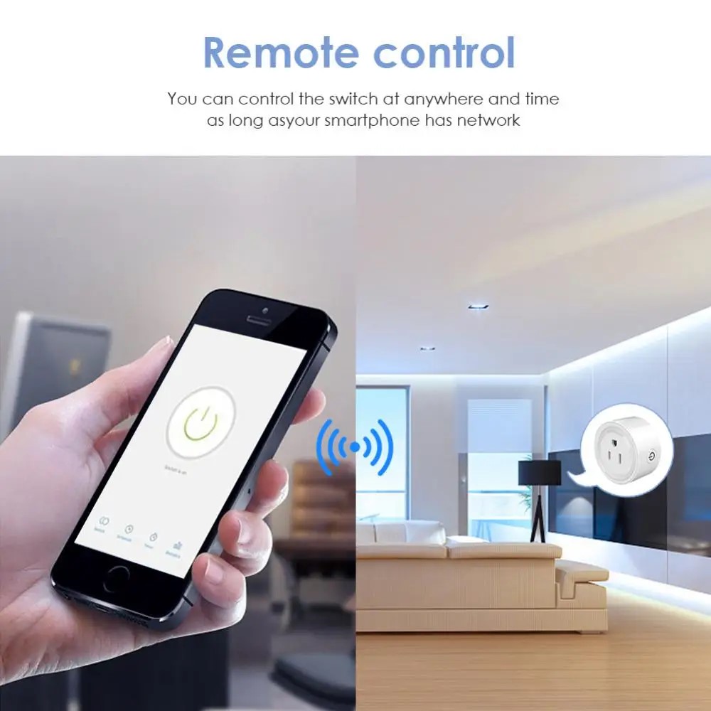 Tuya 스마트 Wifi 플러그 미국 표준 무선 콘센트 - Smart Home Utilities 리뷰 및 가격