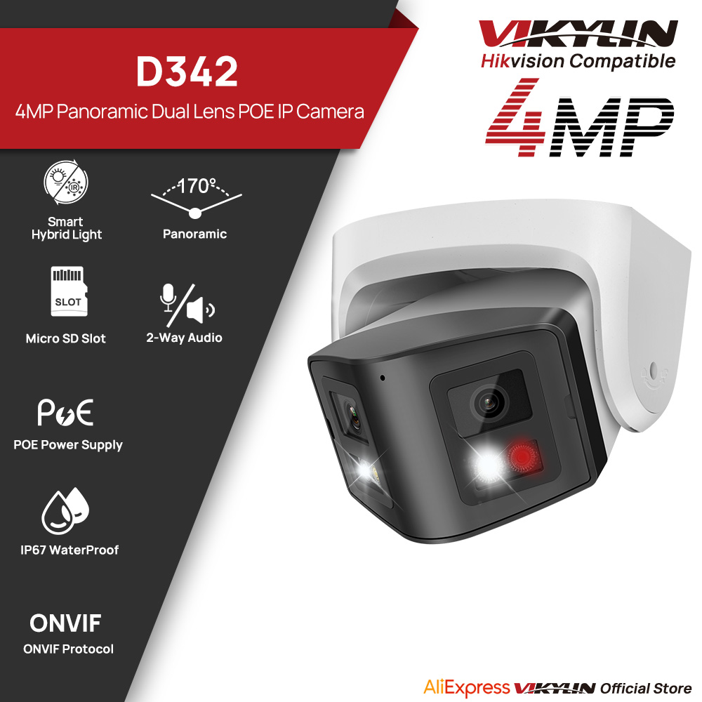 Vikylin 4MP 파노라마 듀얼 렌즈 스마트 듀얼  - Smart Home Hikvision 리뷰 및 가격