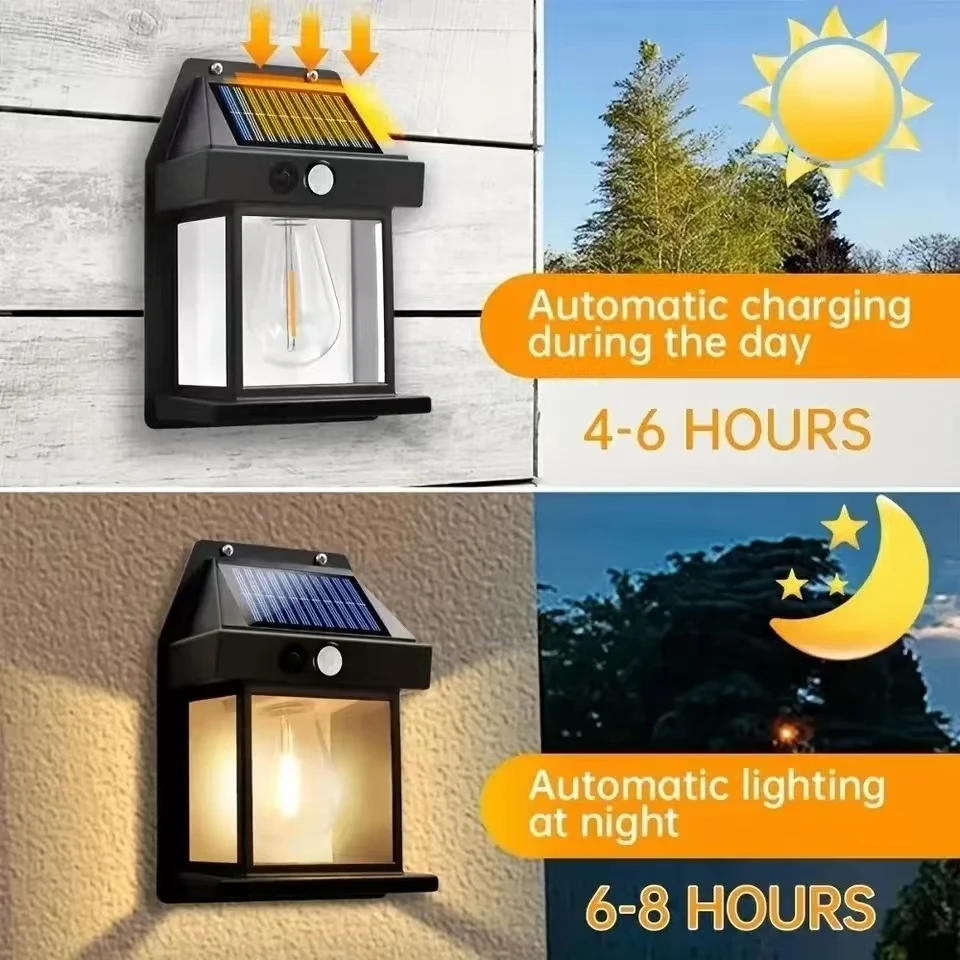 야외 태양광 텅스텐 벽등, 모션 센서 내장, IP65  - Voice Control Light Bulb 리뷰 및 가격