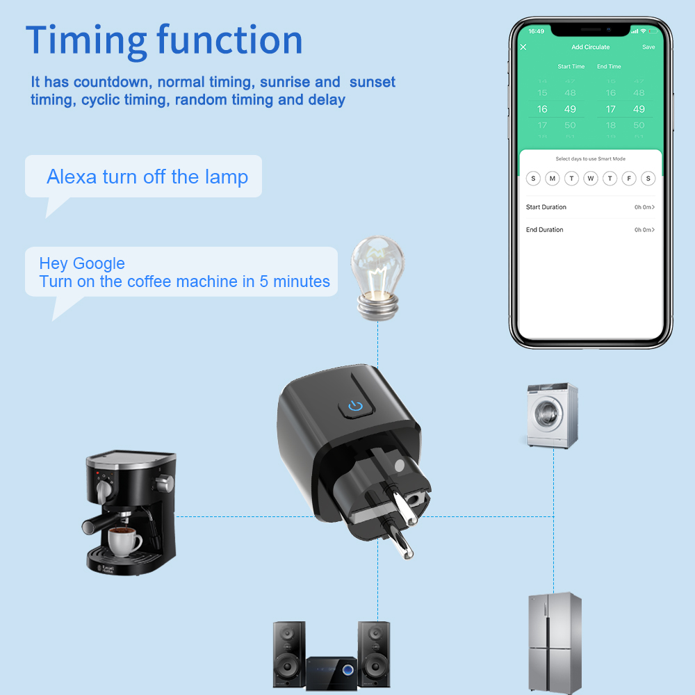 투야 스마트 소켓 WiFi 원격 제어 EU 플러그 에너 - Tuya Wifi Socket 리뷰 및 가격