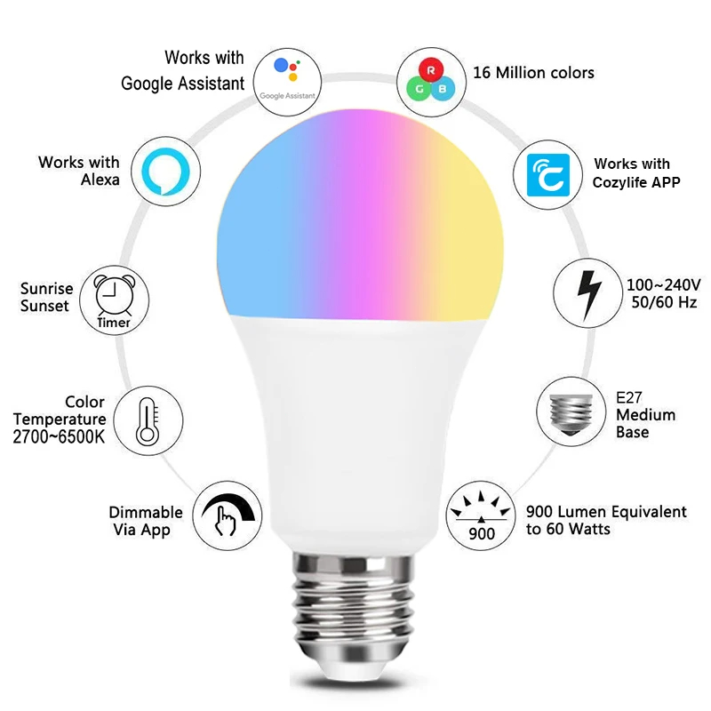 9W WiFi Homekit 라이트 램프 E27 LED - Smart Home Orvibo 리뷰 및 가격