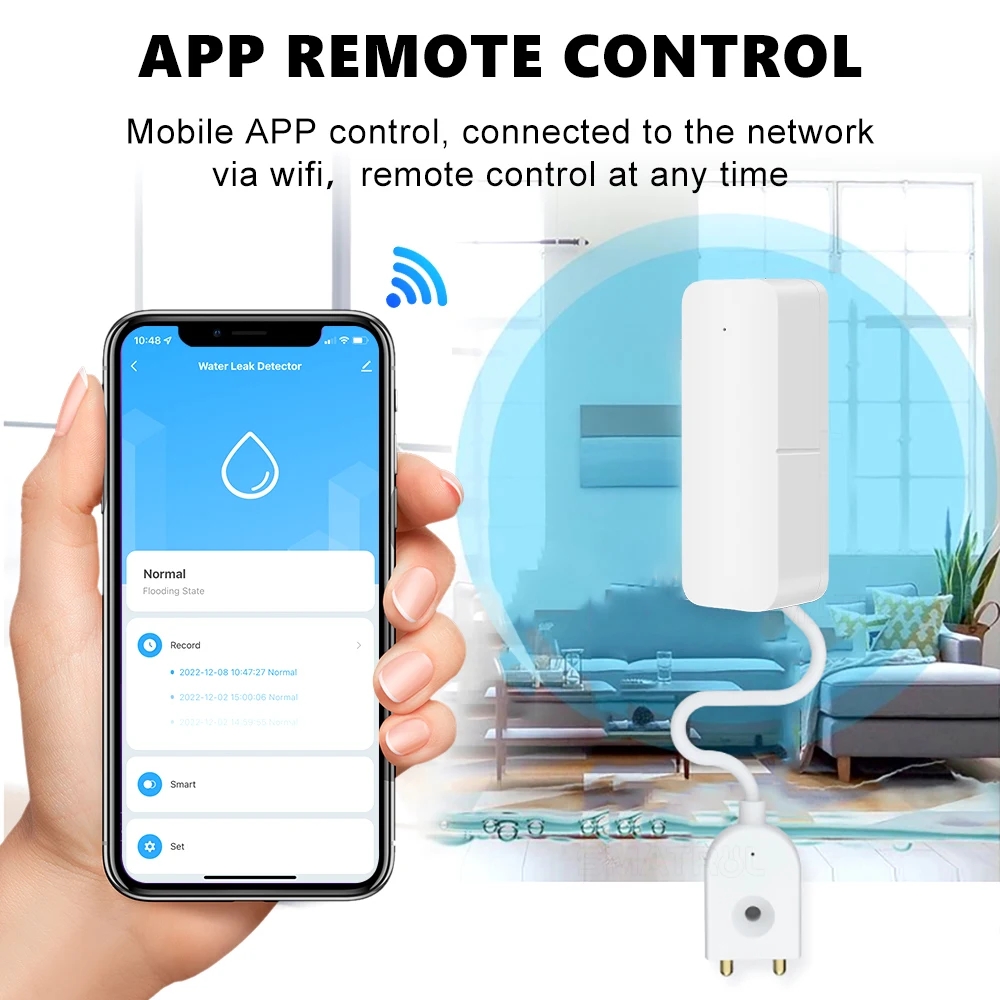 Tuya WiFi 스마트 누수 센서 물 오버플로 레벨  - Wifi Water Leak Detector 리뷰 및 가격