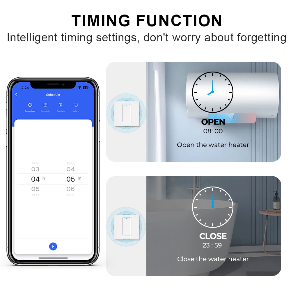 스마트 온수기 스위치/WiFi&블루투스 터치 컨트롤은  - Smart Home Matter 리뷰 및 가격