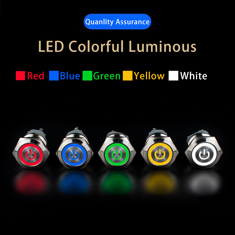 금속 푸시 버튼 스위치 플랫 라운드 전원 제어 LED  - Smart Light Switch 리뷰 및 가격