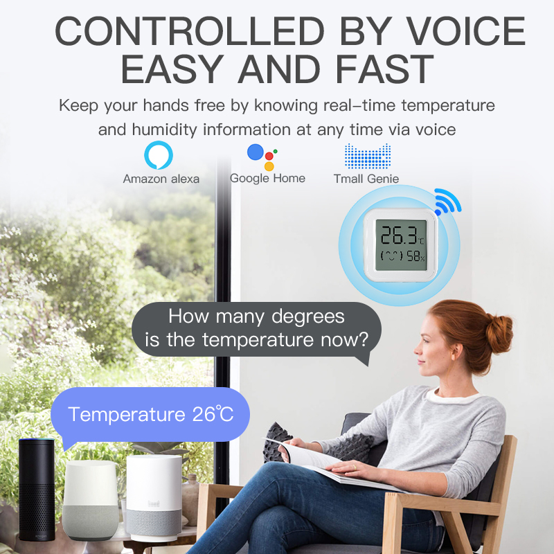 블루투스 온도 습도 센서 미니 LCD 화면 스마트 Tu - Smart Home Voice Assistant 리뷰 및 가격