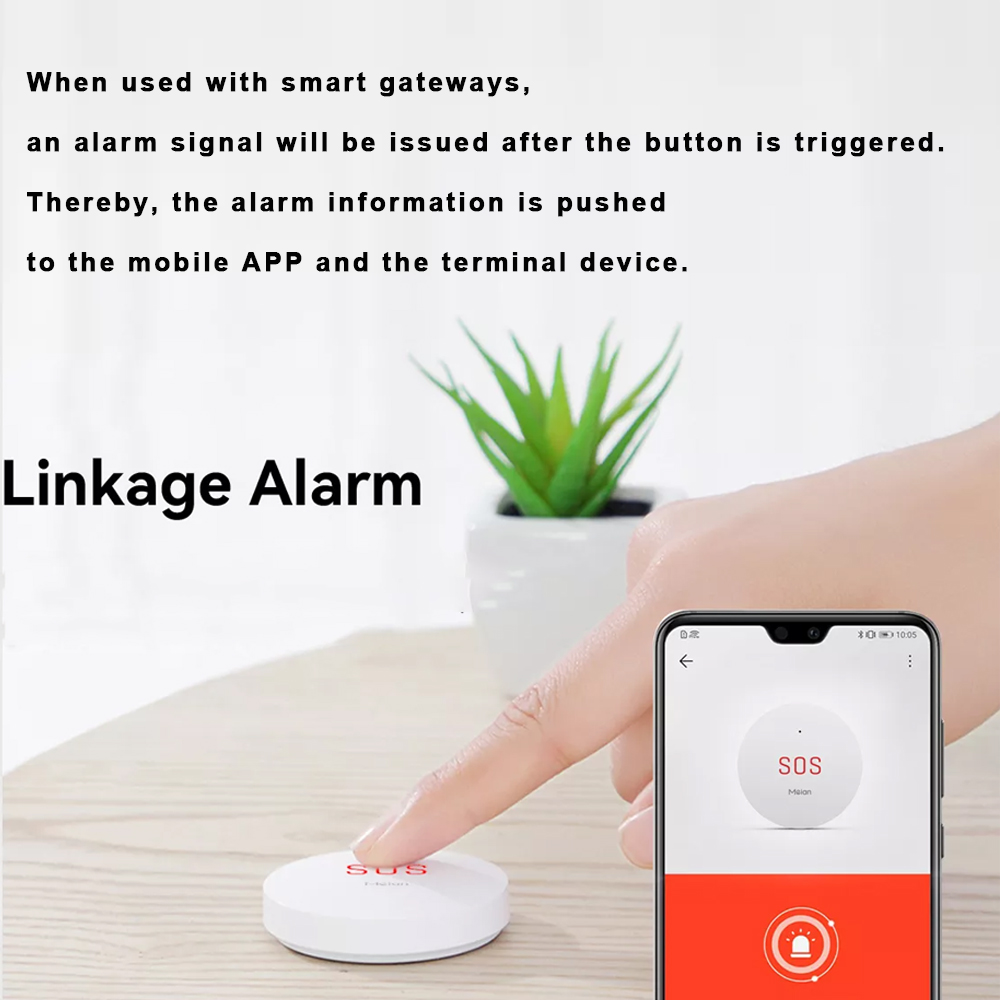Zigbee 투야 SOS 비상 버튼, 홈 보안 경보 시 - Smart Home Vimar 리뷰 및 가격