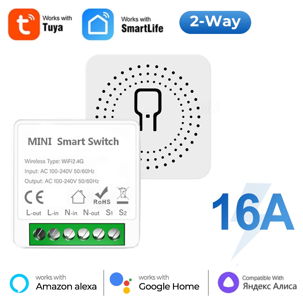 WiFi 스마트 스위치 16A 모듈 2방향 제어 미니  - Tuya Wifi Socket 리뷰 및 가격
