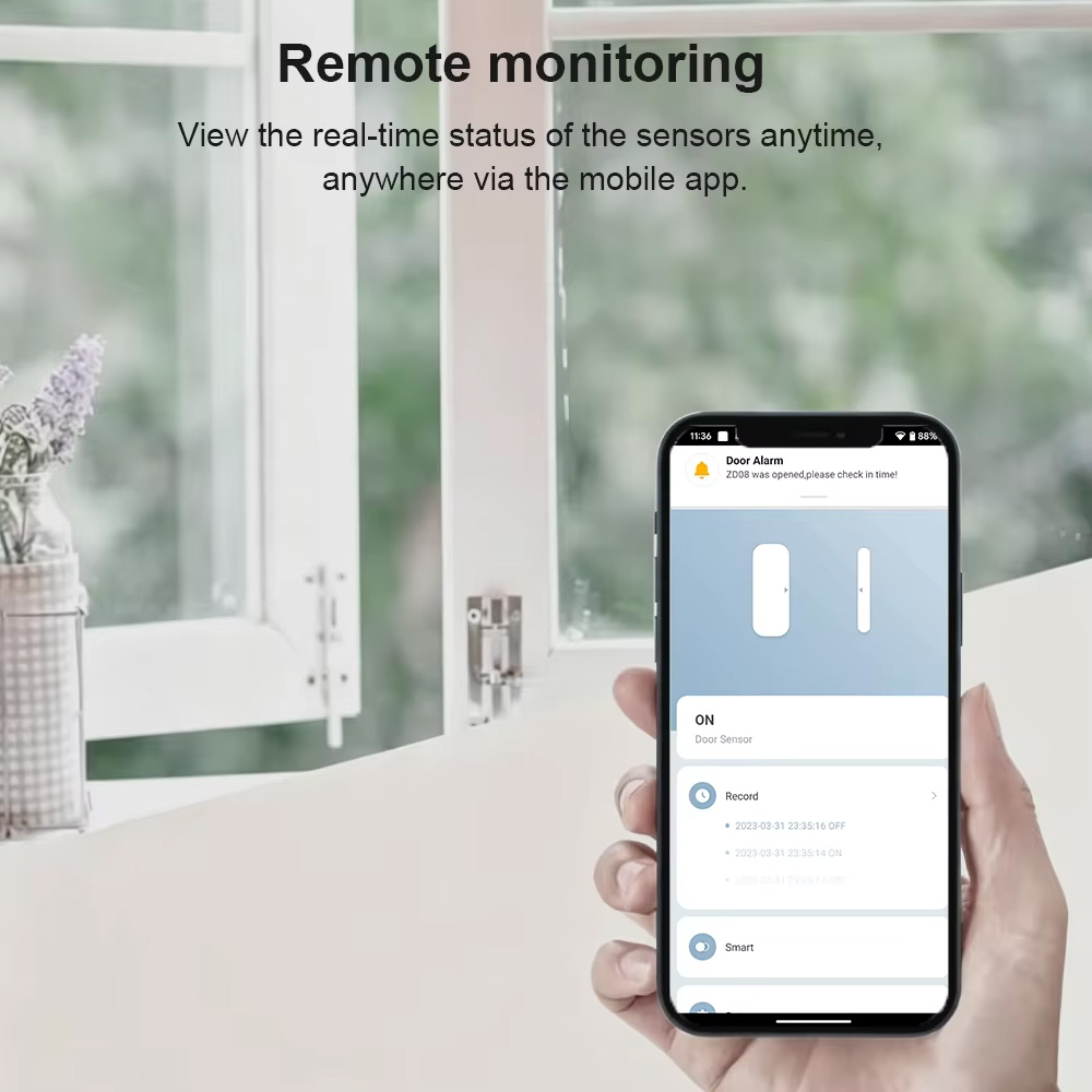 Zigbee 3.0 도어 윈도우 센서 자기 접촉식 스마 - Smart Home Tablet 리뷰 및 가격