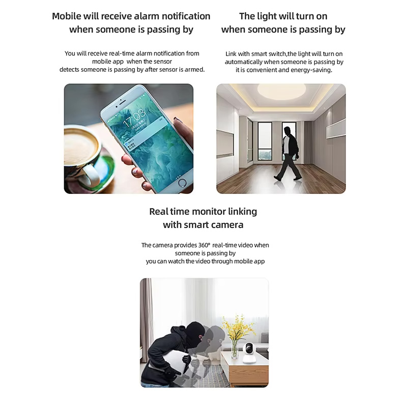 스마트 PIR 모션 센서 WiFi 지그비 인체 감지 센 - Smart Home Security 리뷰 및 가격