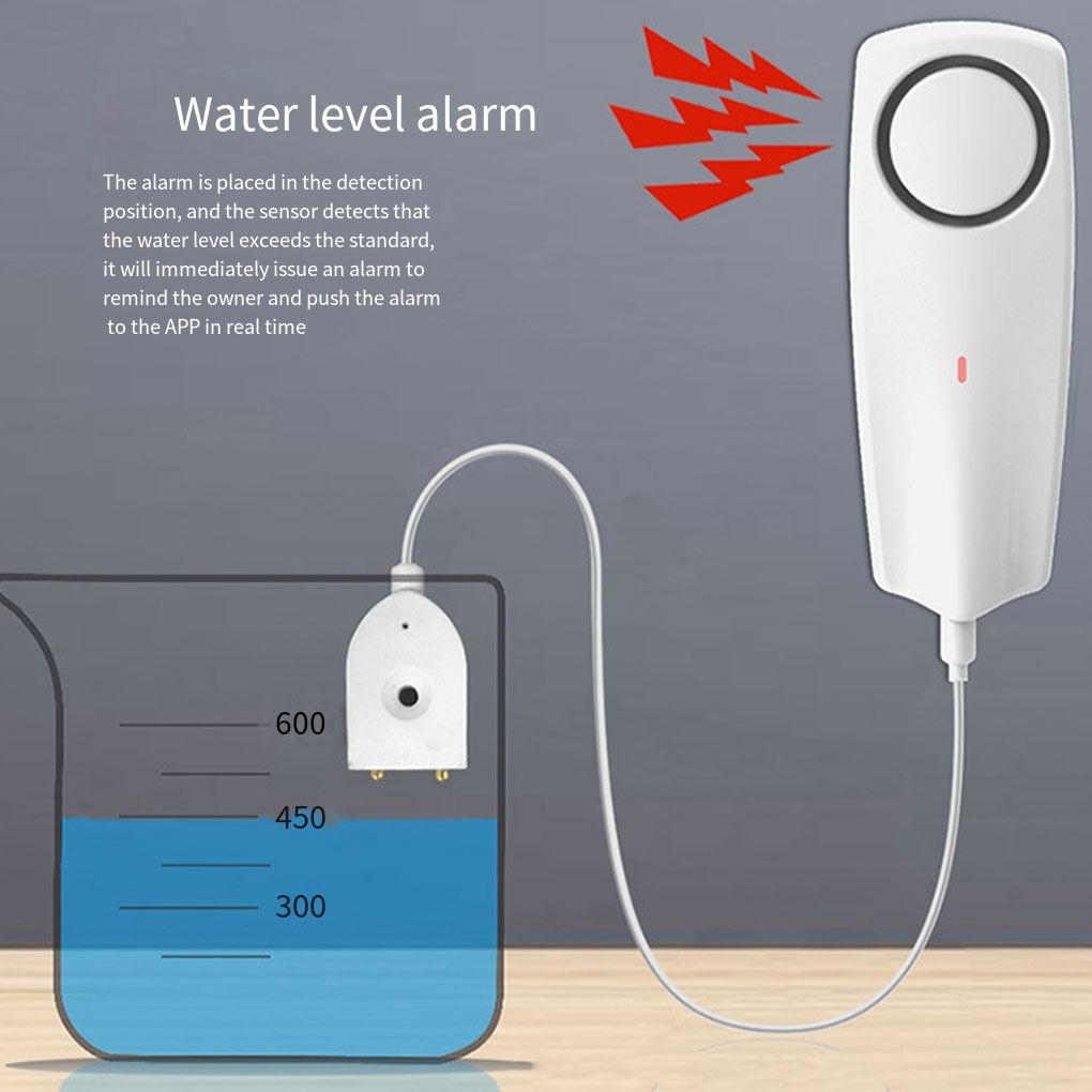 흰색 가정용 누수 감지기 투야 와이파이 기술이 적용된  - Wifi Water Leak Detector 리뷰 및 가격