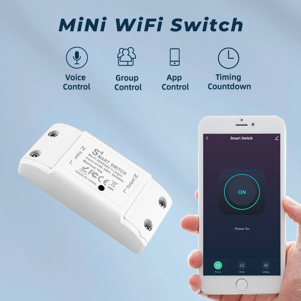 WiFi 스위치 DIY 미니 스마트 홈 스위치 릴레이  - Tuya Wifi Socket 리뷰 및 가격