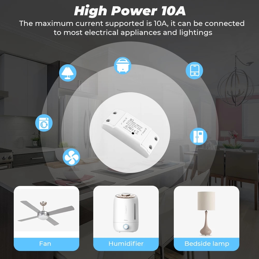 WiFi 스위치 DIY 미니 스마트 홈 스위치 릴레이  - Tuya Wifi Socket 리뷰 및 가격