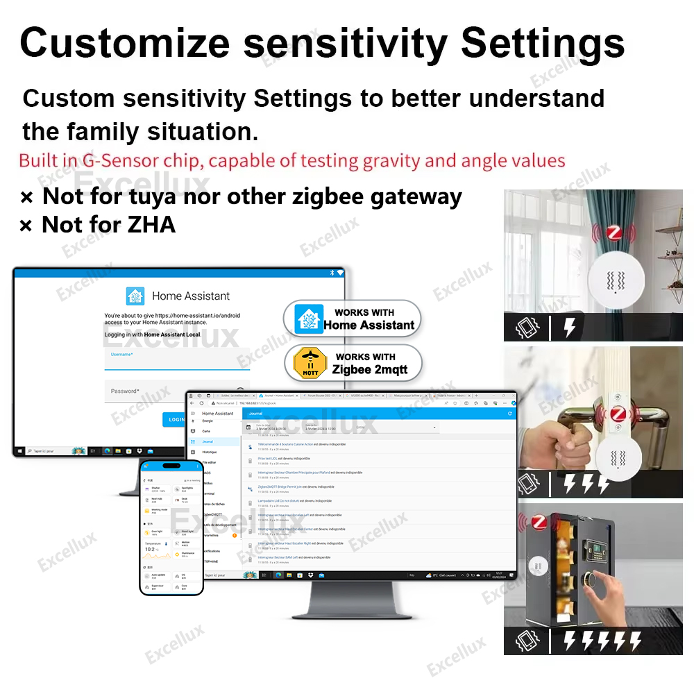 Zigbee 3.0 스마트 진동 센서 실시간 모션 충격 - Smart Home Security 리뷰 및 가격