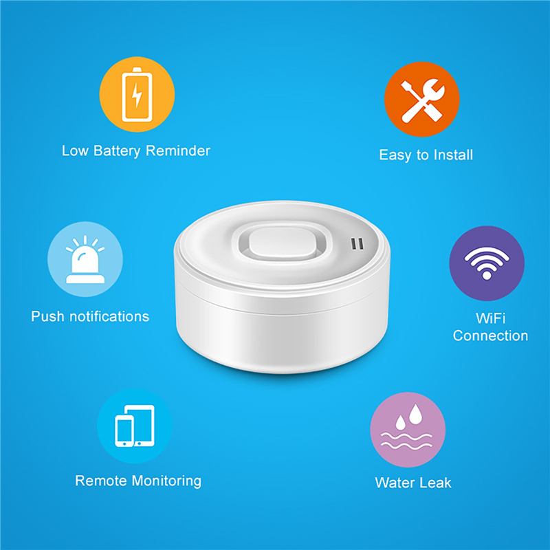 스마트 WIFI 누수 감지기 100dB 고음량 경보 원 - Wifi Water Leak Detector 리뷰 및 가격